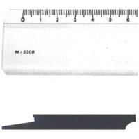 Règle 50cm 1 Biseau transparent Qualité optique Transparent