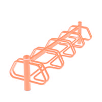 Support cycles Tourmalet comète double 10 places - Support vélos coloris variable