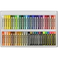 Boîte 50 Pastels à l'huile PHN 60mm Diam 8mm 38+6 Fluos et 6 Métalliques