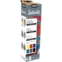 Set Initiation Peinture sur Soie SETASILK 6x20ml - PÉBÉO