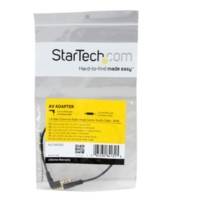 Câble audio stéréo Slim 0,3 m 1 Angle 90° M / M Noir