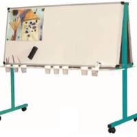 Pupitre maternelle mobile surfaces émaillées