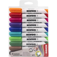 Marqueur pour tableau blanc K MARKER XW1, pointe ogive; lot de 10