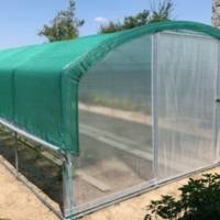 Ombrage pour serre de 4 m à 4,5 m de large - longueur 7,50 m