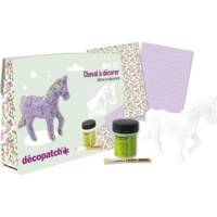 Mini kit Cheval + 2 feuilles décopatch + vernis colle