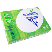 Ramette 500 Feuilles Papier 80g A4 210x297 mm Certifié PEFC 50% Recyclé  Blanc