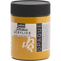 Flacon 500ml Peinture Studio Acrylics Haute Viscosité OCRE JAUNE - PÉBÉO