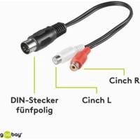 Câble Adaptateur DIN 5 pin / 2xRCA  0.2 m