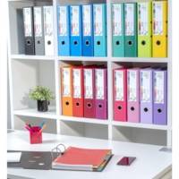 Classeur à levier Prem'Touch intérieur extérieur Polypro Dos 80mm A4 maxi Bordeaux