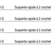 Suspente rapide réglable à 2 crochets - Gedimat