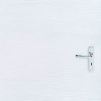 Bloc-porte isolant matricé BANQUISE prépeint à recouvrement huisserie Créaconfort 73x55mm droit poussant - 204x83cm - Gedimat - KEYOR