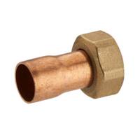 Raccord droit laiton/cuivre à écrou prisonnier - femelle ø12 x 17 mm - Gedimat - NOYON ET THIEBAULT