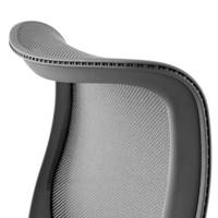 Fauteuil COSM haut dossier graphite Herman MILLER avec accoudoirs 1D
