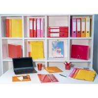 Chemise à élastiques 3 rabats Maxi CL Pelliculée 425gm2 Iderama A4 - Orange