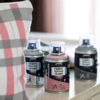 Peinture en Spray 7A - 100ml Spécial Textiles Naturels et Synthétiques BLEU PASTEL