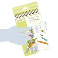 Carnet de coloriage Graffy nature trio - 12 Marionnettes à Doigts x 3 modèles