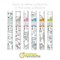 Graffy Roll, Peintures préhistoriques - Blanc - AVENUE MANDARINE