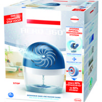 Absorbeur d'humidité AERO 360 40m2+recharge ultra absorbante - Gedimat