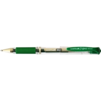 Roller encre gel Signo Broad UM153C grip pointe large 1mm vert - Uni-Ball