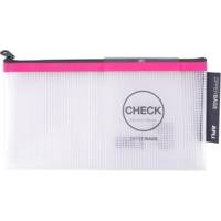 Sac à Fermeture Eclair Zipper Bag Format Chèque Coloris Aléatoire