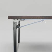 Table pliable Tambu 160x80cm underground rouille - intérieur - RestooTab