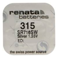 Pile bouton Silver Oxyde 315 / SR716 SW  0% Mercure 1,55V