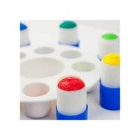 Palette de peinture à 8 alvéoles profondes avec 8 tampons mousses - CLÉOPÂTRE