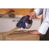 Dévidoir manuel d'emballage "Pack" + 1 rouleau havane inclus 66 m x 50 mm