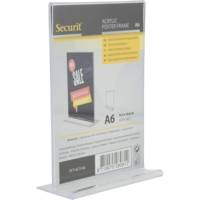 Porte-affiche vertical en acrylique transparent - Format A6