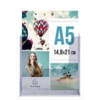 Distributeur de prospectus vertical A5 - Cristal