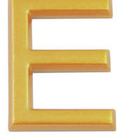 Lettre N plastique dorée adhésive h.37mm - Gedimat - CHAPUIS