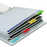 Sachet de 48 Index de Signalisation Repositionnables 12 x 40 mm Assortis