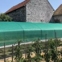 Ombrage pour serre de 4 m à 4,5 m de large - longueur 7,50 m