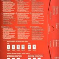 Boite de 200 badges adhésifs en tissu blanc 5x8 cm