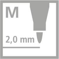 Etui carton de 12 Feutres POWER Pointe Moyenne - STABILO