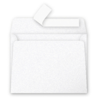 Pqt de 20 Enveloppe 120g 90x140 blanc irisé Avec Bande de protection - Clairefontaine