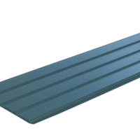 Lambris sous face PVC extérieur profil 4 planches blanc - 10 x 250 mm 4m - Gedimat - MEP