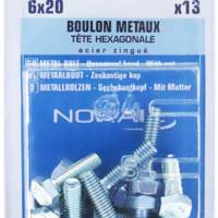 Boulon 6 pans tête hexagonale acier zingué - Gedimat - NORAIL