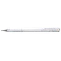 Stylo roller à encre gel Hybrid Gel Grip K118L blanc - Pentel
