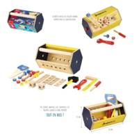 Caisse a outils en bois - Transportable - JEUJURA
