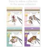 Carnet de coloriage "Wild 4" 28 visages à colorier