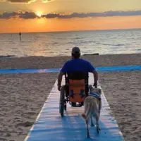 Tapis d'accès PMR plage F2A Tapis PMR Plage – Fun2Access