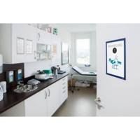 Sachet 2 Pochettes d'Affichage Adhésive DURAFRAME® A4 bleu fonce