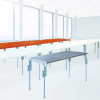 Table Mairietable complète 120 x 80 - Plateau multiplis, coloris piètement variable