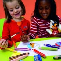 Crayon WOODY 3 en 1 Extra large  vert foncé