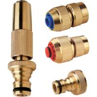 Kit 4 pièces raccords avec lance en laiton Ø19 mm - Gedimat