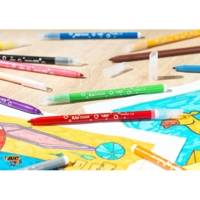 Etui de 12 feutres KIDS COULEUR pointe moyenne - BIC