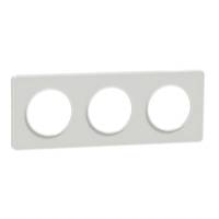 Plaque de finition 1 poste blanc 9003 ODACE STYL - Gedimat - SCHNEIDER ELECTRIC