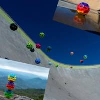 Balle rebondissante Gradient MOON BALL 63mm Couleurs aléatoires
