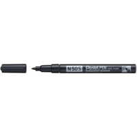 Marqueur Permanent N50S Corps Aluminium Pointe Ogive Fine Noir - Pentel